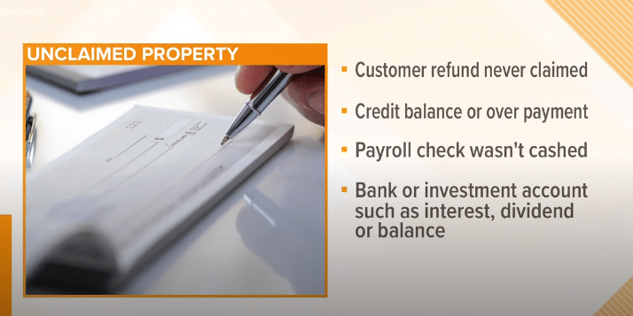 WBIR- Claiming the money you have left behind