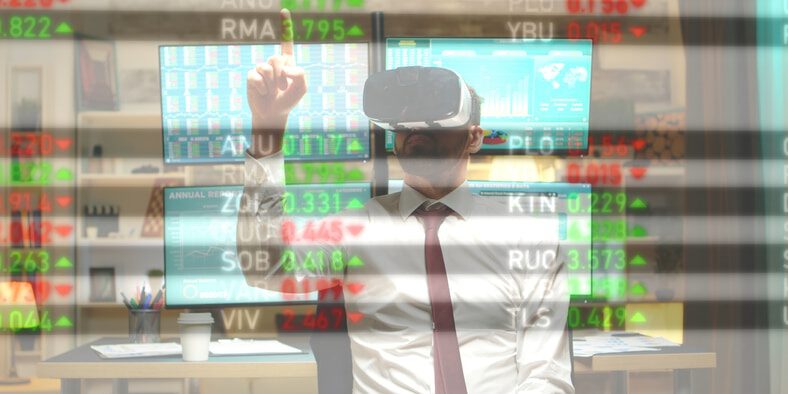 Analyst uses VR to analyze stock market
