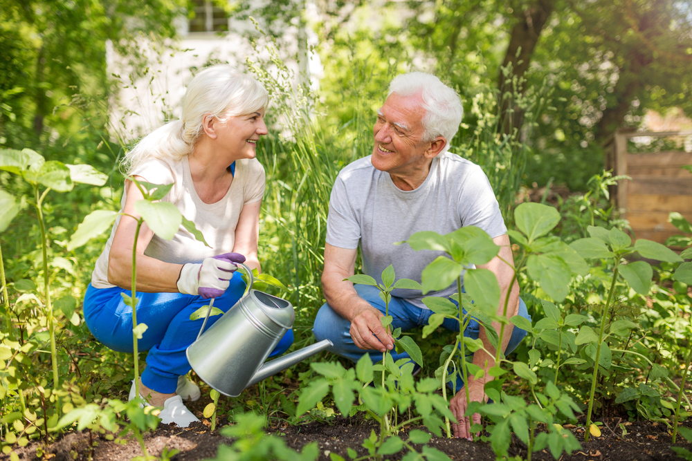 Happy,Healthy,Seniors,Gardening